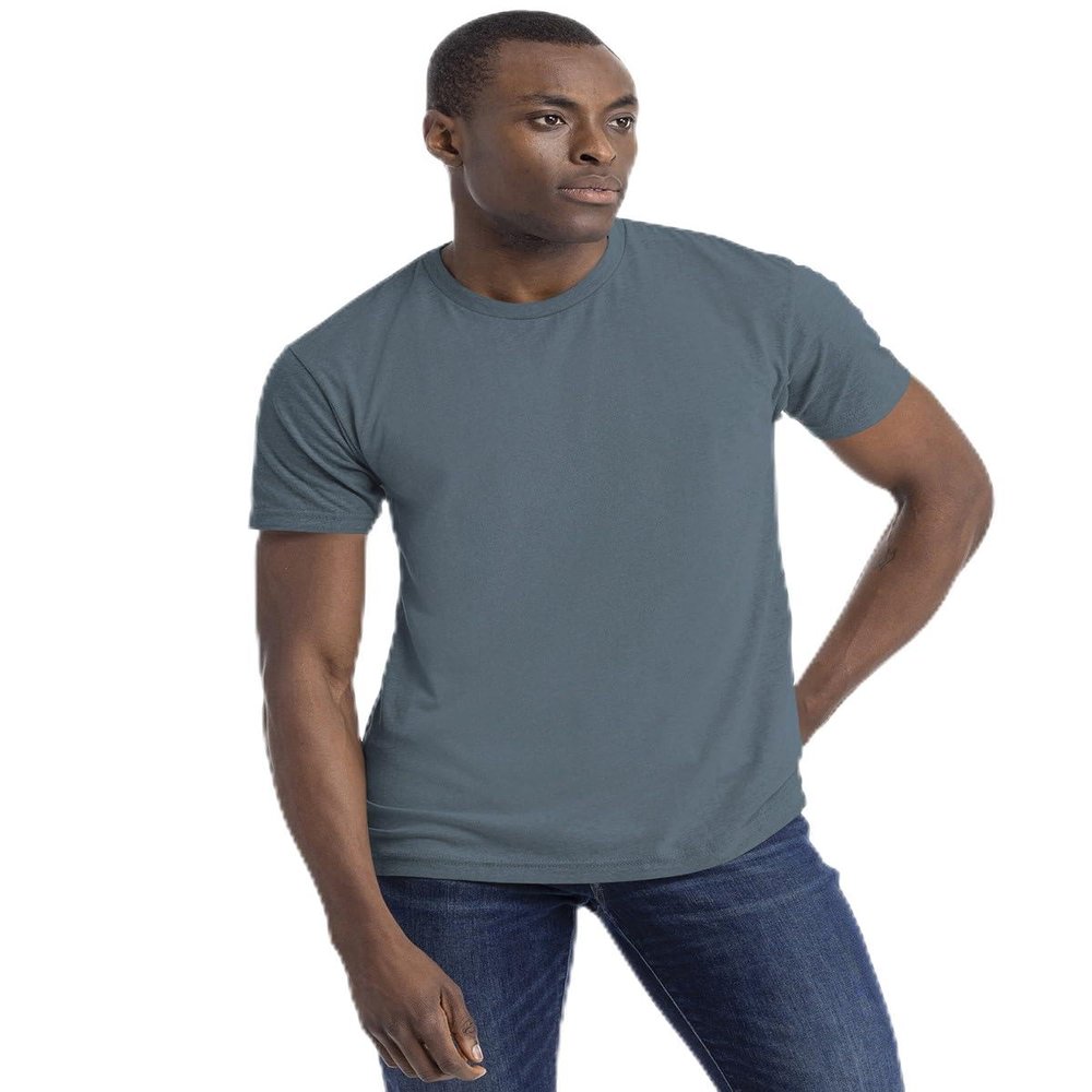 Next Level Apparel Unisex CVC Crewneck T-Shirt - HTHR Slate Blue - X-Large