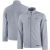 Cutter & Buck Men's Gray Philadelphia Eagles Evoke Eco Softshell Recycled Full-Zip Jacket view 1