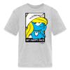 Spreadshirt The Smurfs Smurfette My Happy Face Kid's T-Shirt, L, Heather Gray view 1