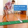 Ponsonbay Golf Putting Mat Indoor & Outdoor Professional Golf Practice Putting Green Mat with Distance Marker Anti Slip Backing Golf Training Accessories Portable Matt view 3