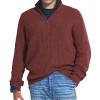 ZYXTIM Men's Crewneck Sweater Soft Casual Sweaters for Men Classic Pullover Sweaters with Ribbing Edge(Red,Medium) view 1