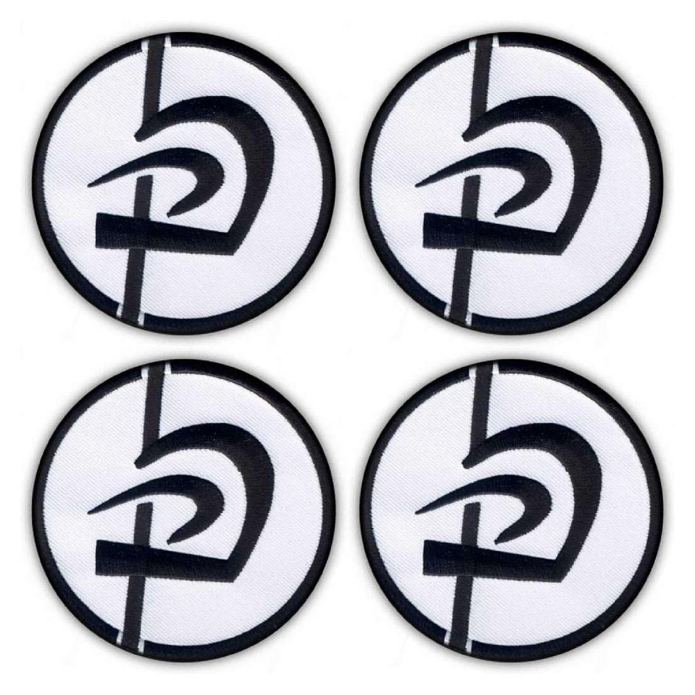 Set of Four - Patchion Krav MAGA - Standard - Black Hook and Loop - Embroidered Patch/Badge/Emblem