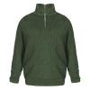 ZYXTIM Men's Quarter Zip Sweater Pullover Long Sleeve Ribbed Knit Mock Neck Polo Shirts Classic Work Causal Pullover Tops(Green,4X-Large) view 3
