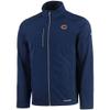 Cutter & Buck Men's Navy Chicago Bears Evoke Eco Softshell Recycled Full-Zip Jacket view 2