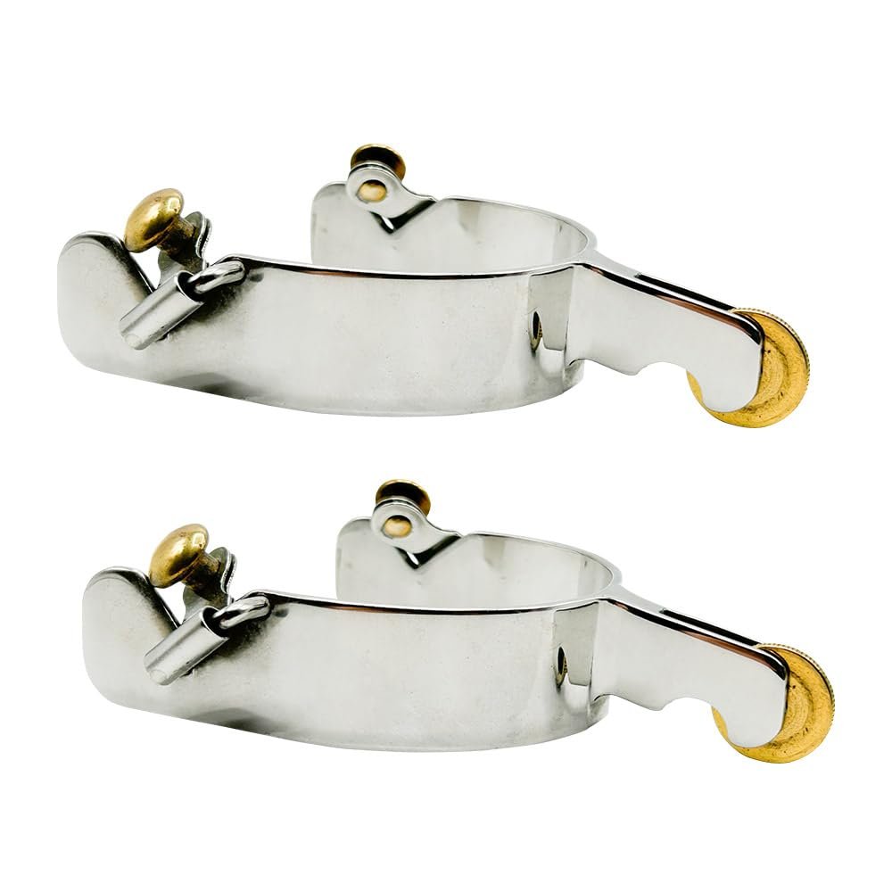 PG Polo Spur Stainless Steel 1-1/2 inch with Brass Roller
