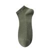 Yizelli 3 Pairs Ankle Socks for Men Lightweight Breathable Mesh Cotton Short Socks for Spring Summer (Army Green) view 1
