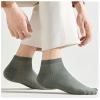 Yizelli 3 Pairs Ankle Socks for Men Lightweight Breathable Mesh Cotton Short Socks for Spring Summer (Army Green) view 2