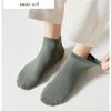 Yizelli 3 Pairs Ankle Socks for Men Lightweight Breathable Mesh Cotton Short Socks for Spring Summer (Army Green) view 4