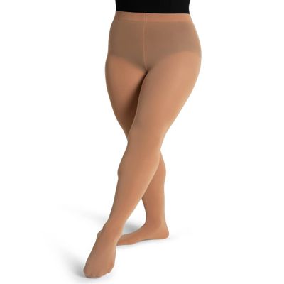 Capezio Ultra Soft Transition Tight with Back Seam, Caramel, XX-Large