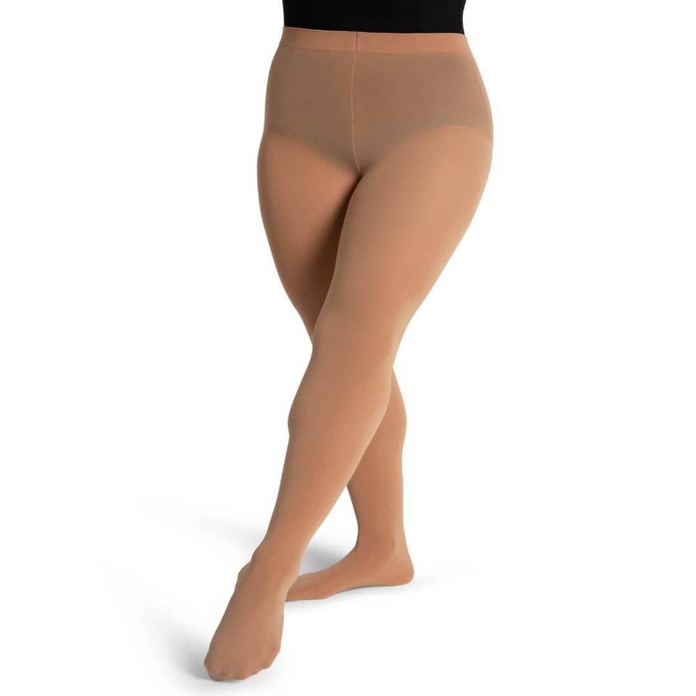 Capezio Ultra Soft Transition Tight with Back Seam, Caramel, XX-Large