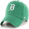 47 MLB Kelly Green Primary Logo Clean Up Adjustable Strap Hat Cap, Adult One Size Fits All (Detroit Tigers) view 1