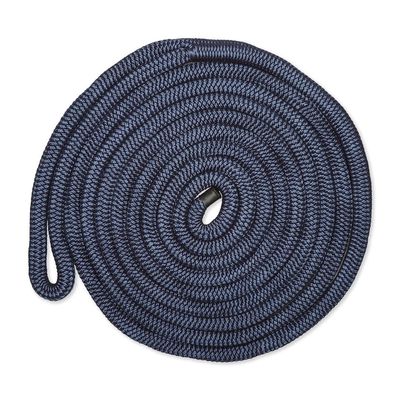 CMP Cordage CDL1225NY, Dock Line, 1/2" Diameter - 25' Length, Double Braid, Navy