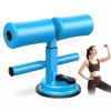 Adjustable Sit Up Assistant Device for Home Fitness, Abdominal Muscle Training with Suction Cup Parallel Bars (Blue) view 1
