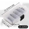 100PCS Fishing Weights Sinkers, Premium Split Shot Fishing Weights Sinkers, Round Removable Fishing Sinkers, 5 Sizes, Including 0.07/0.09/0.1/0.14/0.18ounce(Medium) view 4