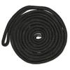 CMP Cordage CDL1215BK, Dock Line, 1/2" Diameter - 15' Length, Double Braid, Black view 1