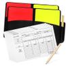 Happyyami 2set Referee Kits Durable Football Referee Cards with Score Sheet Pencil for Easy to Use Reusable view 1