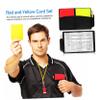 Happyyami 2set Referee Kits Durable Football Referee Cards with Score Sheet Pencil for Easy to Use Reusable view 2