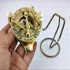 Sundial Compass - Solid Brass Sun Dial Compass with Display Stand and Greeting Nautical Home Decor Gifts Fully Functional (3' Inch Golden) view 4