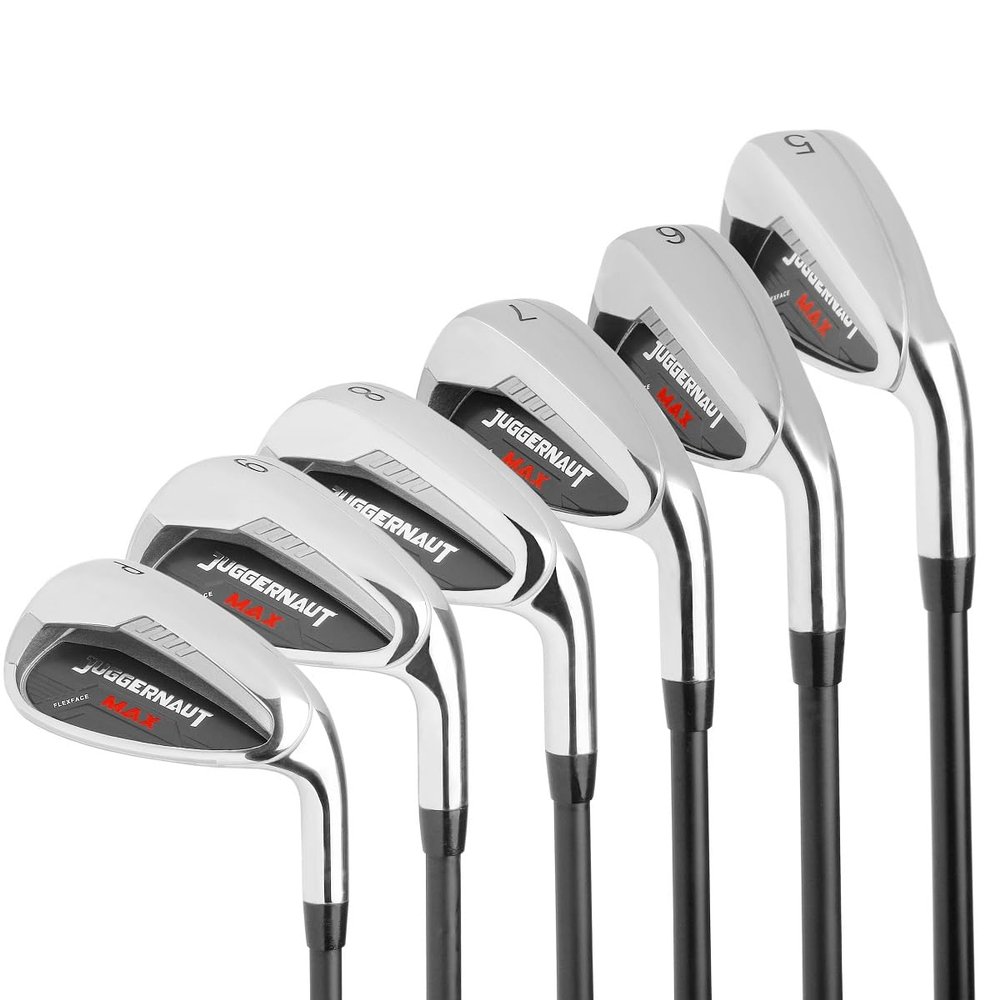 Juggernaut Max Golf Iron Set (5-PW), Men's Right Handed Graphite-Shafted, Senior Flex