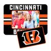 Rico Industries NFL Football Cincinnati Bengals Stripes Magnetic Picture Frame (5"x6.75") & Magnet Combo Set - Home Dcor - Regrigerator, Office, Kitchen view 2