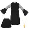 COLLBATH Plus Nun Costume for Women Halloween Cosplay Outfit Comfortable and Lightweight Adult Nun Clothes for Parties and Festivals view 1