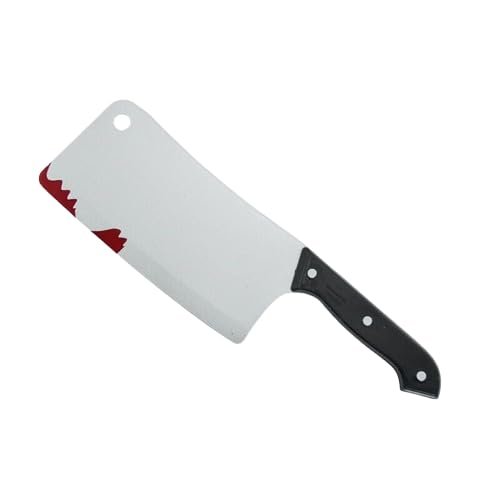 Boolavard Halloween Faked Knife DIY Scary Decor Costume Party Horror Cosplay Props Gifts (Butcher 1)
