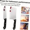 Boolavard Halloween Faked Knife DIY Scary Decor Costume Party Horror Cosplay Props Gifts (Butcher 1) view 4