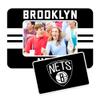 Rico Industries NBA Basketball Brooklyn Nets Stripes Magnetic Picture Frame (5"x6.75") & Magnet Combo Set - Home Dcor - Regrigerator, Office, Kitchen view 2