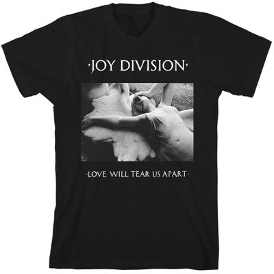2Bhip Joy Division Love Will Tear Us Apart Men's Short Sleeve T-Shirt Punk Rock Vintage Style Graphic Tees - Black, 3X-Large