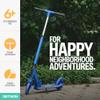 Jetson Highlight 2-Wheel Kick Scooter, Kinetic Lights on Deck and Wheels, 6 Inch Wheels, Rear Brake, Easy-Folding Mechanism, Ages 6+, Blue, JHGLT-BLU view 4