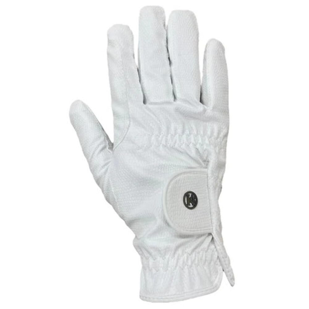 Kunkle Equestrian Show Gloves White 7, 8