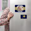 Rico Industries NBA Basketball Indiana Pacers Stripes Magnetic Picture Frame (5"x6.75") & Magnet Combo Set - Home Dcor - Regrigerator, Office, Kitchen view 3