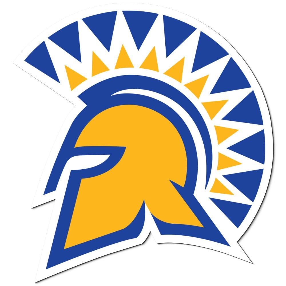 San Jose State University Primary Logo Premium 4" Die Cut Vinyl Sticker Decal for Cars Trucks Auto Windows