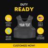 11" x 2" Custom Patch w/Hook Backing, Tactical ID Police Patch for Vest, Sheriff, Security, Molle, Military, Backpack, Duty Bag, K9 Dog Harness, Loop, Morale, Reflective Available (Midnight Navy) view 2