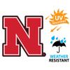 University of Nebraska Primary Logo Premium 4" Die Cut Vinyl Sticker Decal for Cars Trucks Auto Windows view 3