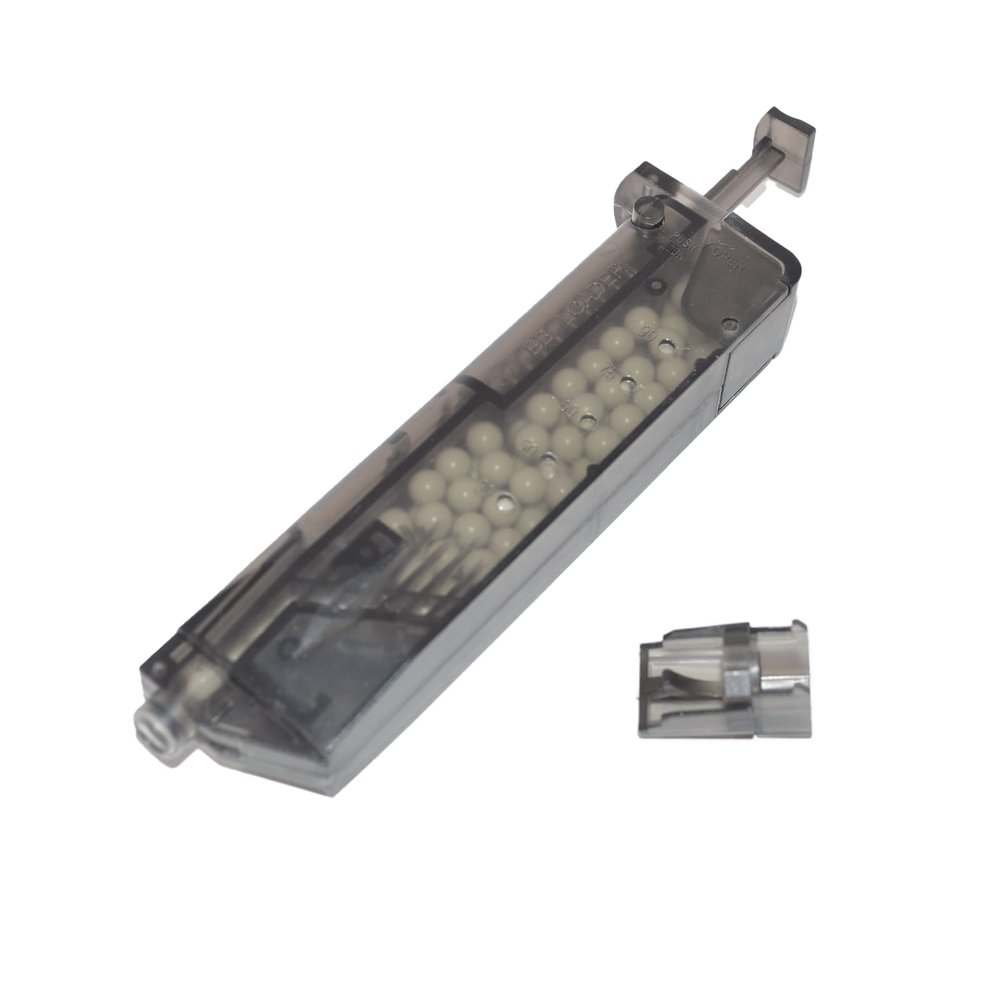 BlueMag Airsoft Speedloader for 6mm BBS - 100rd Capacity - Includes Pistol Adapter