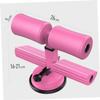SUPVOX 1pc Body Stretching Bar Household Tools Suction Cup Abdominal Assist Situp Foot Holder Leg Muscle Sit-up Tool Equipment Pink Waist and Abdomen Fitness Auxiliary, 27X16X12cm, 3UU20F402612NF7R7D view 2