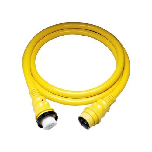 50A 125V Shore Power Cable - 50 in. - Yellow