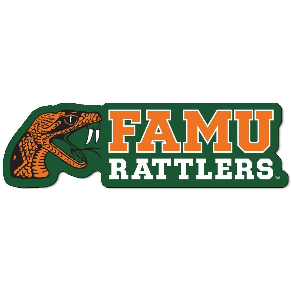 Florida A&M University Primary Logo Premium 4" Die Cut Vinyl Sticker Decal for Cars Trucks Auto Windows