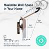 StoreYourBoard 2-Bike Swivel Rack  Wall Mounted Garage Bike Storage, Vertical Hanger with 120 Swing Design & Stopper, Space-Saving Indoor Wall Mount  Fits Kids Bikes, BMX & More  Mud view 2