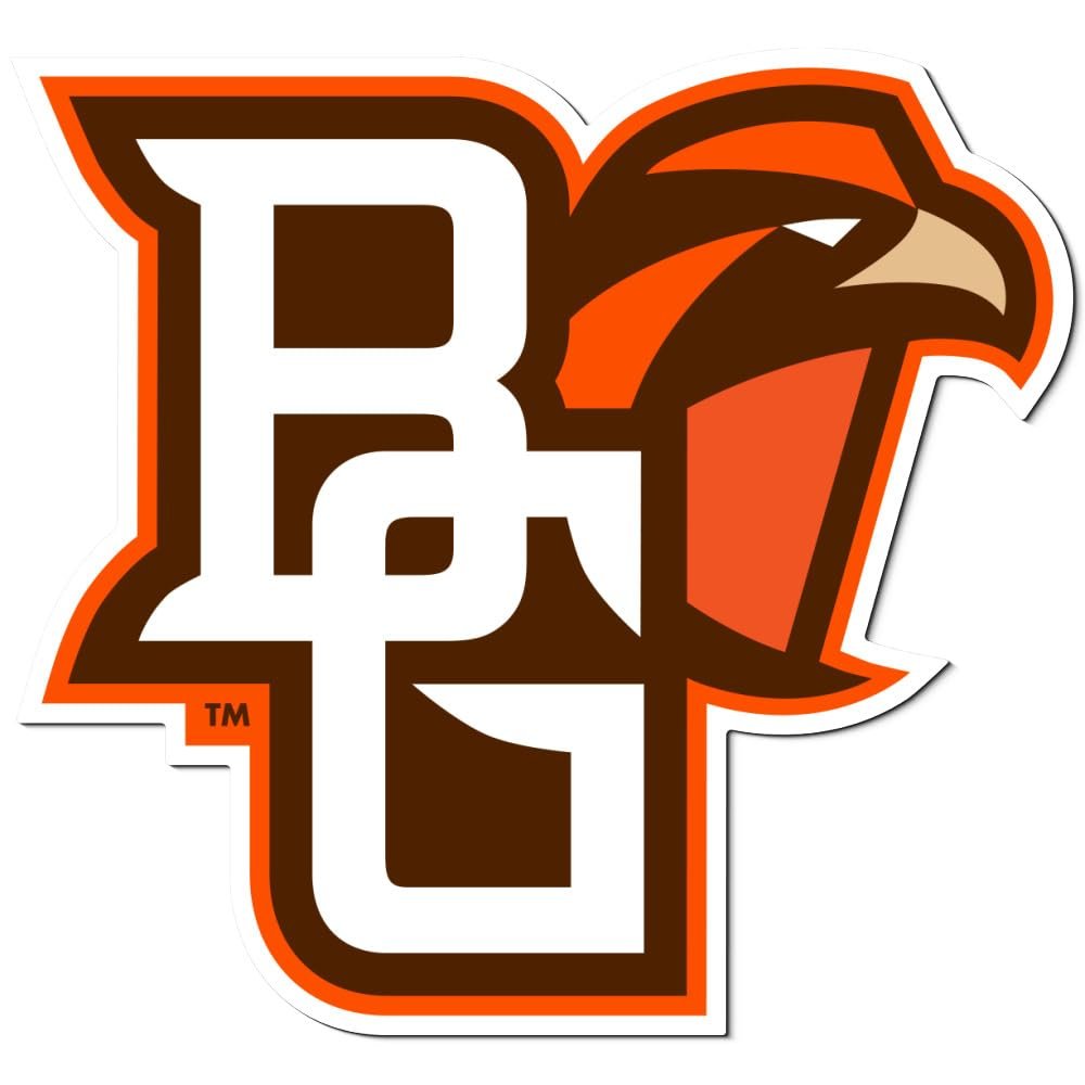 Bowling Green State University Primary Logo Premium 4" Die Cut Vinyl Sticker Decal for Cars Trucks Auto Windows