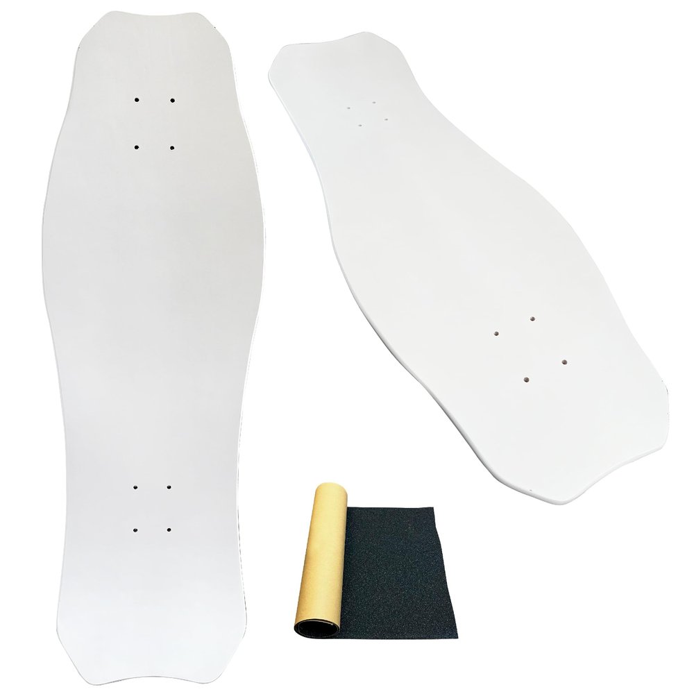 Skateboard Deck Old School Styles Retro 1980s Designs 8 Layer Maple Decks Concave and Kicktails Includes Black Grip Tape Use Them or Paint Them or Sticker Them