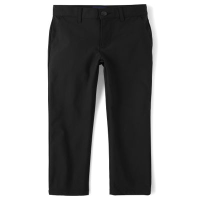 The Children's Place,Boys,Uniform Quick Dry Chino Pants,Black,7