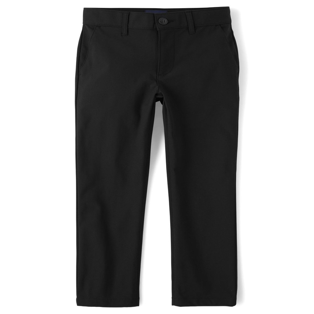 The Children's Place,Boys,Uniform Quick Dry Chino Pants,Black,7