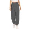 Baggy Joggers Pants for Women Athletic Fit Workout Sports Sweatpants Elastic Waist Bound Feet Wide Leg Pants Trousers Dark Gray view 1