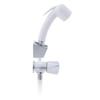 Ambassador Marine Trinidad- 2H External Shower Mixer (Small Arctic White Sprayer, 10' White Rubber Hose) (Chrome/Arctic White) - 134-0217-CA-W view 2