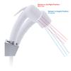 Ambassador Marine Trinidad- 2H External Shower Mixer (Small Arctic White Sprayer, 10' White Rubber Hose) (Chrome/Arctic White) - 134-0217-CA-W view 4