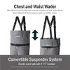 Aquaz Kenai Convertible Wader V05 - Lightweight Breathable Stockingfoot Convertible Fishing Wader (XX-Large) view 3