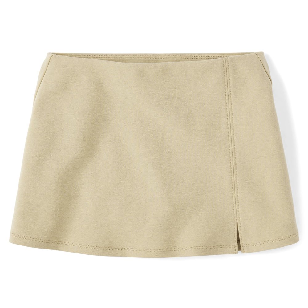 The Children's Place,Girls,Uniform A-Line Ponte Skorts,Sand,X-Large