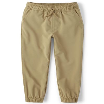 The Children's Place,Boys,Uniform Quick Dry Jogger Pants,Sand,6